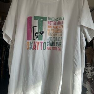 Motivational Graphic T-Shirt - White